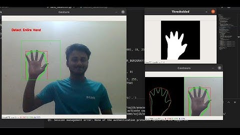 Hand Gesture Recognition using Python and OpenCV
