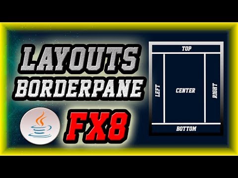► 4. ✅ CURSO PRÁCTICO JAVAFX: Ejemplo de Layouts - Layouts Examples │【BORDERPANE】