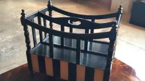 Ebonized Mahogany Canterbury by Theodore Alexander