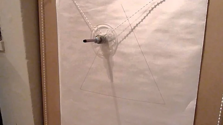 Sandy Noble's Polargraph drawing a straight line