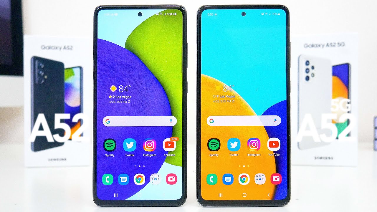 Samsung Galaxy A52 vs. A52 5G Comparison What's The REAL