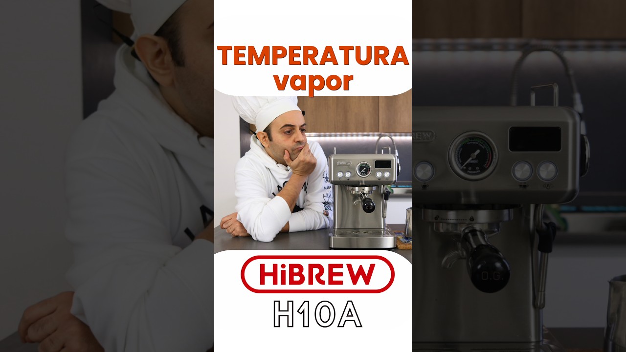 HiBrew H10A c&oacute;mo ajustar la temperatura del vapor cappuccino