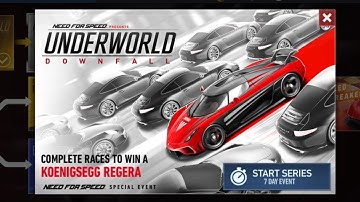 Koenigsegg Regera Day 1 | Underworld Special Event | Need for speed No Limits Gameplay
