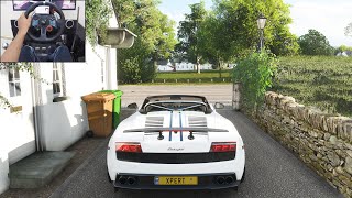 Lamborghini Gallardo LP570-4 Spyder Performante - Forza Horizon 4 | Logitech g29 gameplay screenshot 4