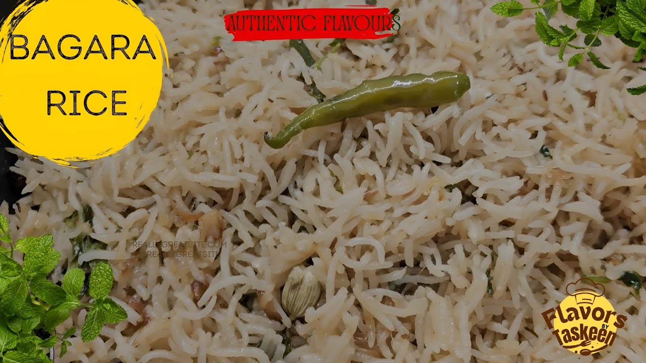Delicious Hyderabadi Bagara Rice Recipe | Step-by-Step Guide - YouTube