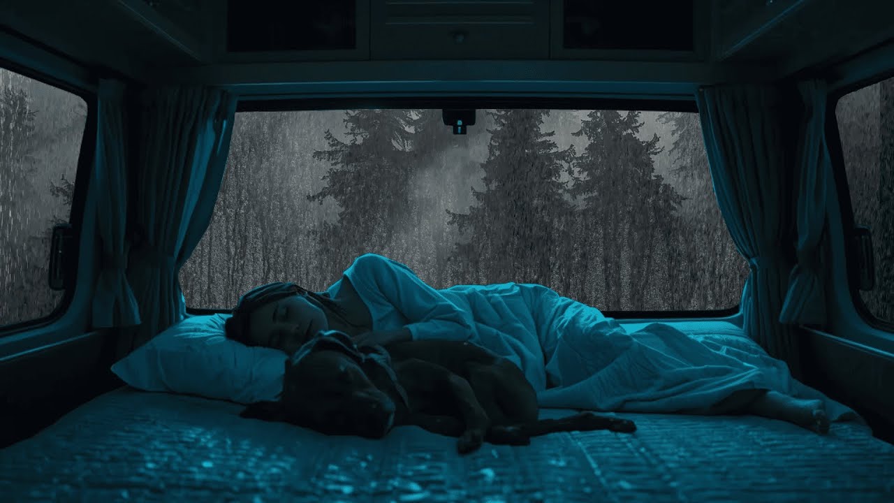 Rain Sounds for Sleeping 🌧️ Relaxing Rain in Car with Heavy Raindrops ...