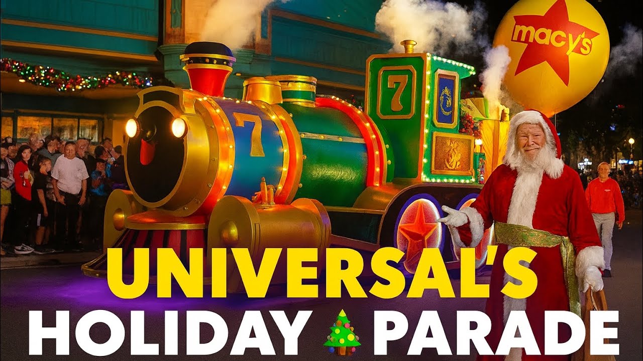 Epic Christmas Parade at Universal 🎅✨🎄🎈