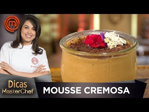 MOUSSE DE CHOCOLATE CREMOSA com Raissa Ribeiro | DICAS MASTERCHEF