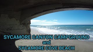 Sycamore Canyon Campground Sycamore Cove Beach Youtube