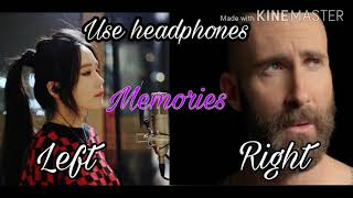 Maroon 5 - Memories.            left & right ! male and female effect , use headphones Resimi