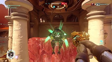 Competitive Overwatch Quintuple Kill D.Va Ultimate Over the Mei Wall
