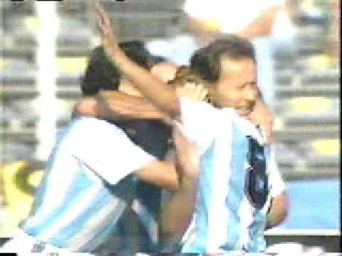 Argentina v Brazil Goal Caniggia 1990