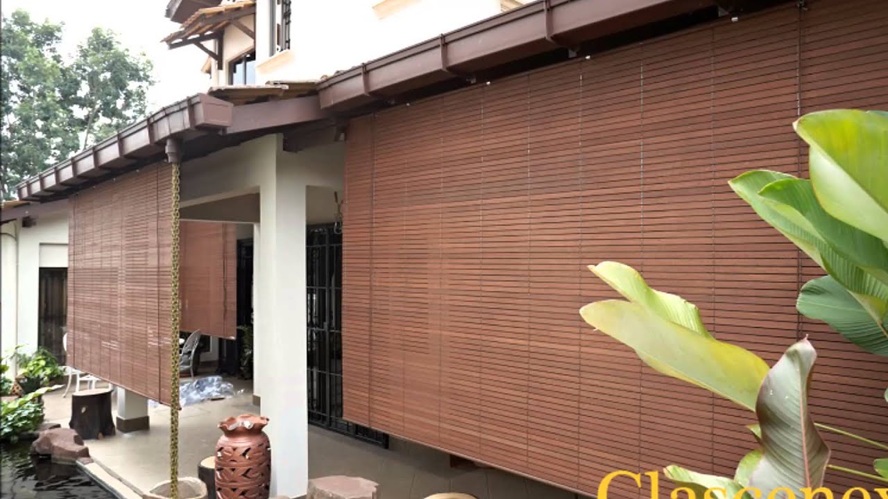 Installed Outdoor Blinds 01 YouTube