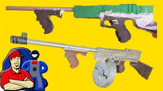 Construindo uma Thompson submachine gun (Tommy Gun) com EVA, papelão e madeira!