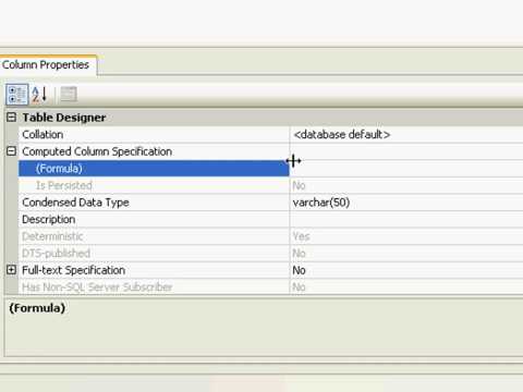 SQL 2008 Series: SQL Computed columns
