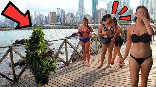 BUSHMAN PRANK👻 BEAUTIFUL GIRLS ON THE BEACH SCREAMING UNCONTROLLED😂 BEST SCARES AND REACTIONS 2024!