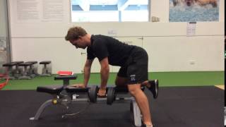 DB Two Point Single Arm Row