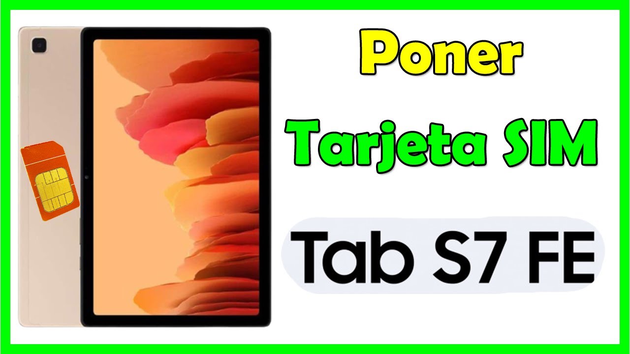 Samsung Galaxy Tab S7 Fe Sim Karte Einlegen Como Poner Tarjeta SIM en Samsung GALAXY TAB S7 FE 5G, Poner CHIP