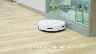 LIECTROUX M7S Pro Robot Vacuum Cleaner, Smart Mapping, Dry and Wet Mopping, Brushless Motor