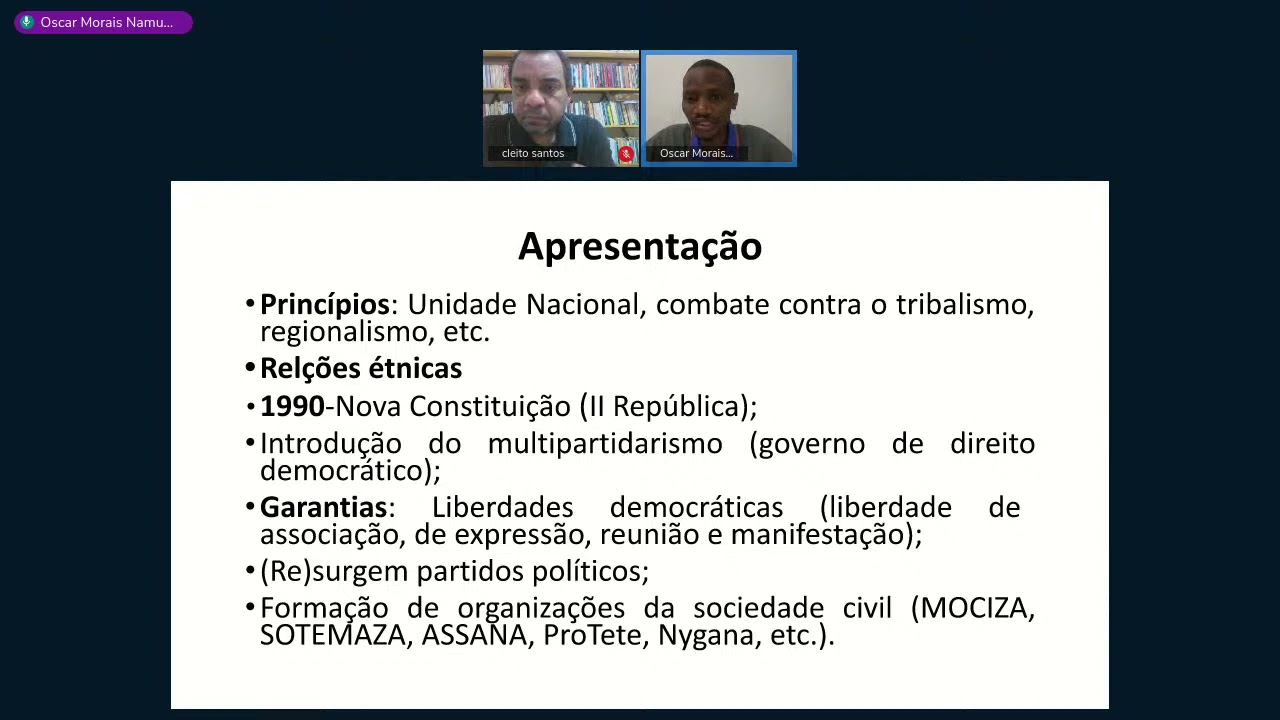Movimentos Étnicos em Moçambique - O Mociza da Zambézia - Palestra de Oscar Namuholopa