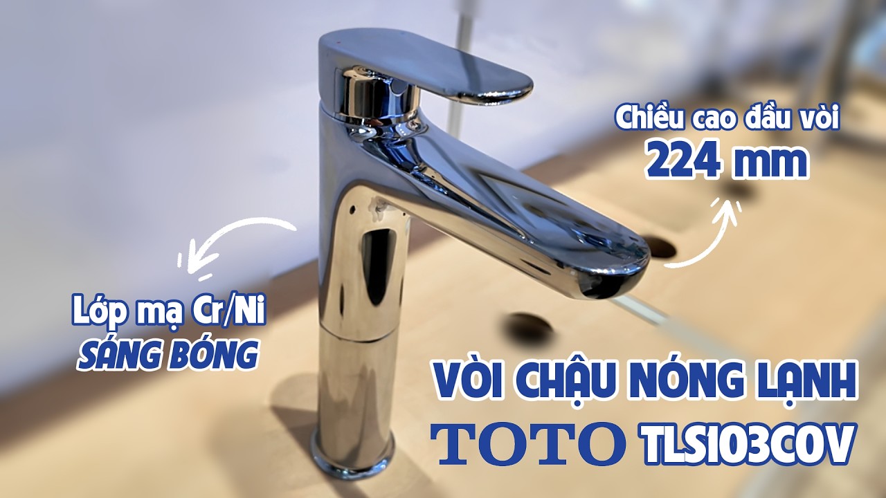 Vòi lavabo nóng lạnh TOTO TLS103C0V New Standard