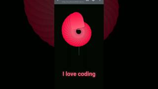 Coding my love for Logic! 🌹 "I Love Coding" Animation. #coding #ytshorts #shorts #frontendcourse