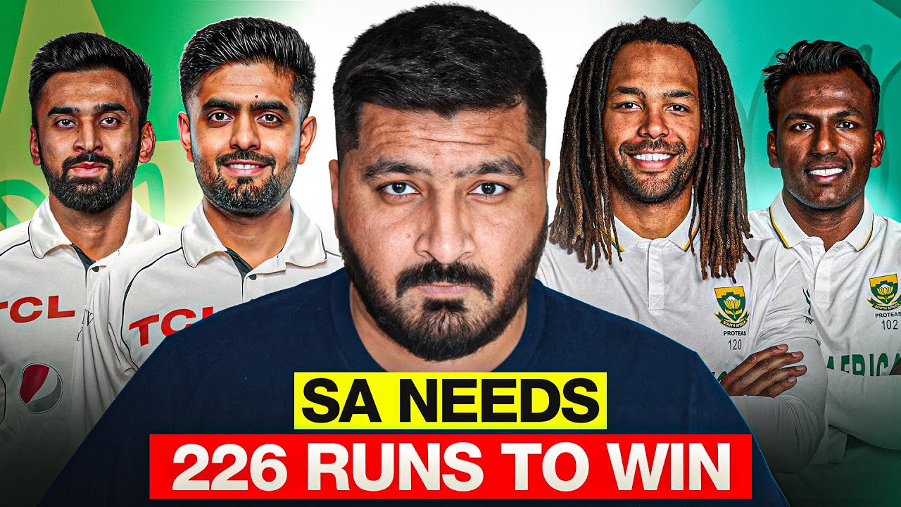 Babar Azam 42, Abdullah Shafique 41 and Saud Shakeel’s 38 Important Runs in Target of 277