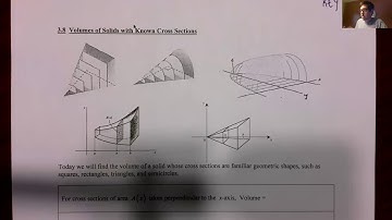 AP Calc BC - 3.8 - Volumes with Known Cross Sections