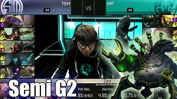 Immortals vs TSM | Game 2 Semi Finals S6 NA LCS Spring 2016 Playoffs | IMT vs TSM G2 1080p