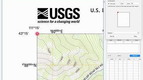 Georeferencing a Topo Map
