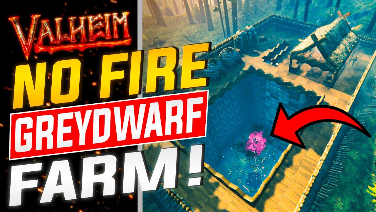 Valheim *UPDATED* Greydwarf Auto Farm Build Guide NO FIRE // AFK