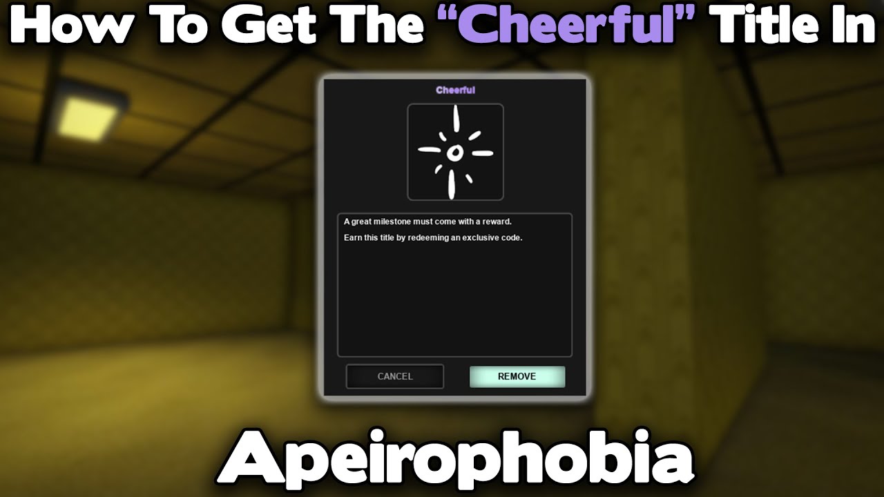 UPDATE 3] Apeirophobia Script GUI / HACK, Exit Every Level, Get Free  Titles