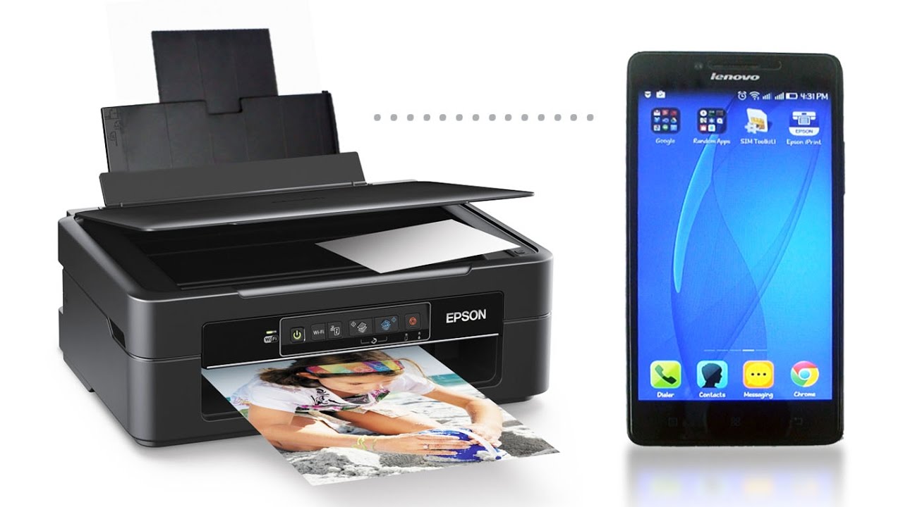 How To Print Directly From Mobile Device Epson Xp 235 Wireless Printer Youtube