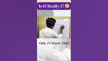 0! = 1 – A tiny number, a HUGE secret! 🔑#factorial#mathstricks#maths #viral #viralshorts