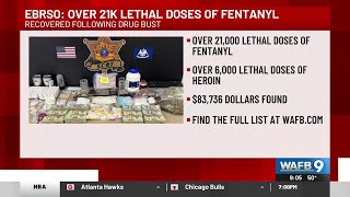 EBRSO: Over 21K lethal doses of fentanyl seized, suspected dealer arrested in drug bust