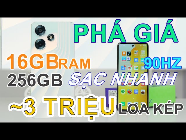 MỞ HỘP INFINIX HOT 30: 16GB RAM, 256GB, MÀN 90HZ, LOA KÉP, SẠC NHANH... PHÁ ĐẢO 3.5 TRIỆU !!!