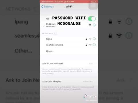 Password wifi mcdonalds