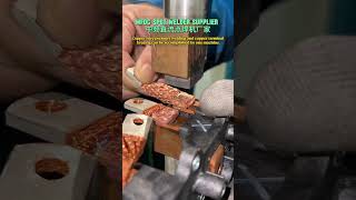 Copper wire pressure welding and copper terminal brazing #machine #factory #weldingmachine #copper