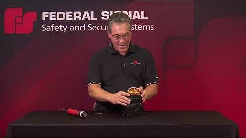 How to change a flash pattern on a Federal Signal Global Series LED signal