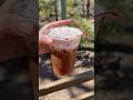 New disney coffee: Cherry Cola Cold Brew!!! 🍒🥤#disneyfood #disneyland #foodandwine #disney