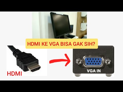 Cara sambung HDMI ke VGA untuk monitor