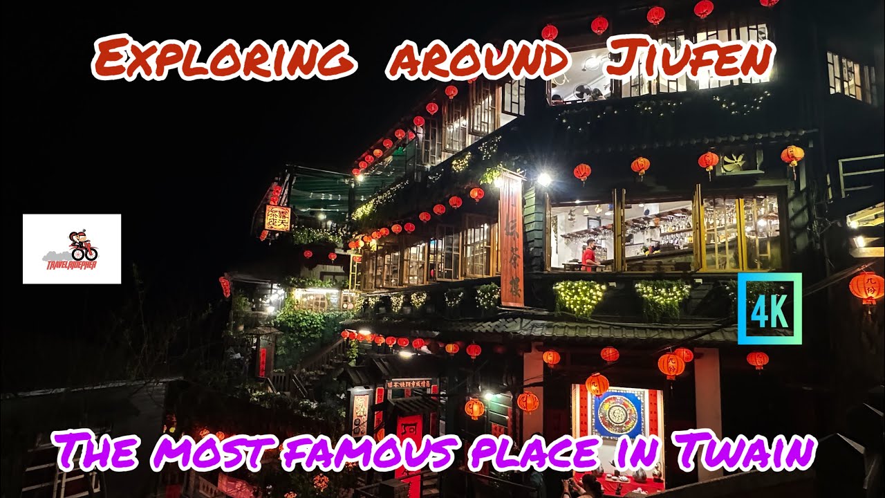 Jiufen Old Street Taiwan 🇹🇼 – misty mountain views, lanterns, tea houses, and street food heaven! 🏮✨