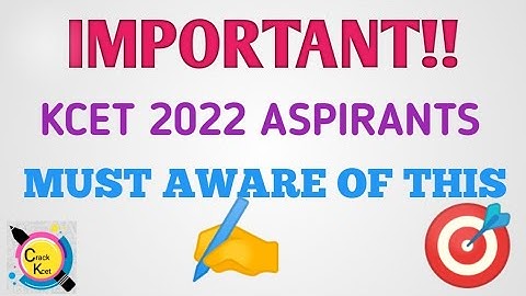 KCET 2022| KEA|must be aware of this!!🙄|Notification| #kcet2022