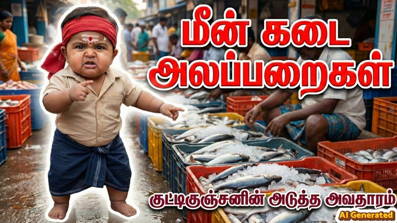 மீன் விற்க வந்த குட்டி குஞ்சான் 🤣! கடைசியில என்ன ஆச்சுன்னு பாருங்க! 😂🔥 | Tamil Comedy 