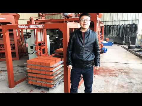 Red brick no need fire ? How ? Use full percentage pigment solid color paver brick machine test