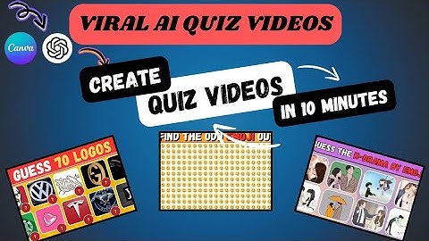 How To Bulk Create Viral Quiz Videos And Make Money On YouTube | Quiz Video (Full explanation)