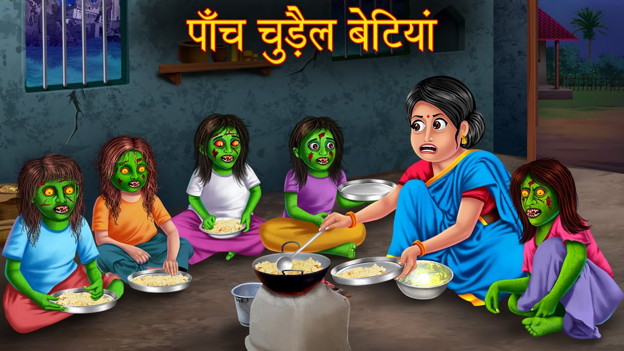     Five Witch Daughters  Hindi Stories  Kahaniya  Horror Bedtime Witch Stories