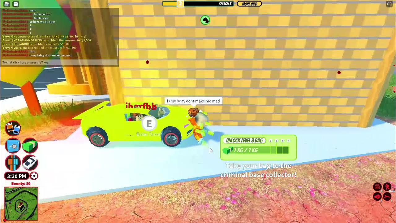 Buying a Level 2 Bag Roblox Jailbreak YouTube