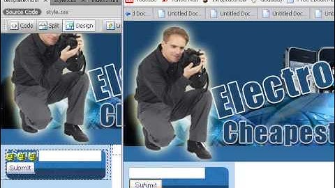 How To Slice and Code Photoshop PSD Template Search Lesson 8