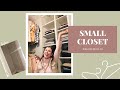 DIY SMALL CLOSET Transformation - IKEA PAX Built-in Hack - Painting Ikea PAX Closet